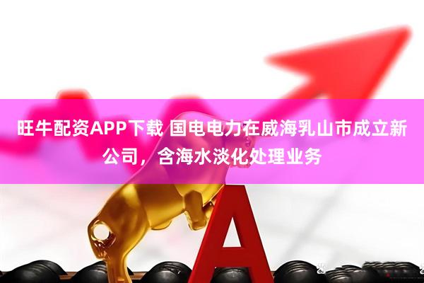 旺牛配资APP下载 国电电力在威海乳山市成立新公司，含海水淡化处理业务